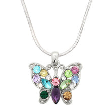 Load image into Gallery viewer, Butterfly Pendant Necklace - Multicolor