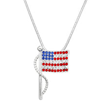 Load image into Gallery viewer, American Flag Pendant Necklace