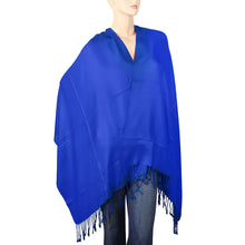 Load image into Gallery viewer, Women's Soft Solid Color Pashmina Shawl Wrap Scarf - Royal