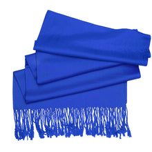 Load image into Gallery viewer, Women's Soft Solid Color Pashmina Shawl Wrap Scarf - Royal