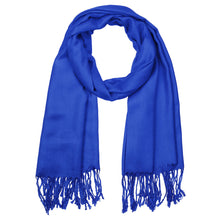 Load image into Gallery viewer, Women's Soft Solid Color Pashmina Shawl Wrap Scarf - Royal