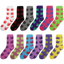 Load image into Gallery viewer, 12-Pack Women's Crew Socks Leaves