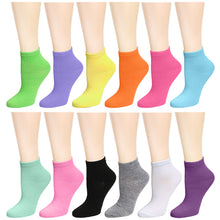 Load image into Gallery viewer, 12-Pack Women's Ankle Socks